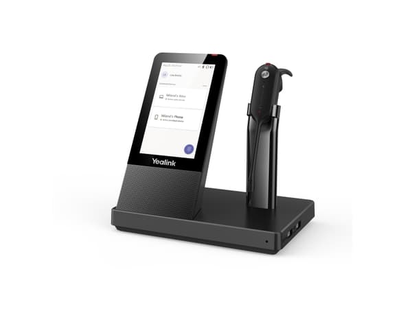 Yealink WH67 - Hodesett - i øret - konvertibel - DECT / Bluetooth - trådløs - Optimert for UC