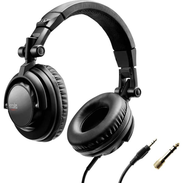 Hercules HDP DJ45 DJ Over Ear hörlurar Sladd Svart Hopfällbara