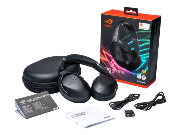 ASUS ROG Strix Go BT, Langallinen & langaton, Pelaaminen, 300 g, Kuulokkeet, Musta