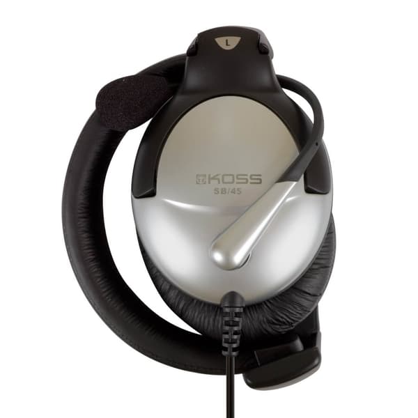KOSS Kuuloke SB45 USB Over-Ear Mic Musta/Hopea