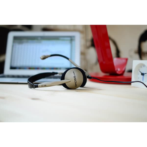 KOSS Headset CS100 On-Ear USB Guld/Svart