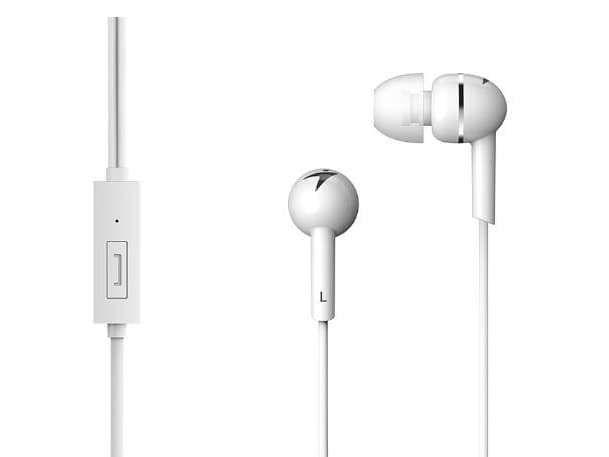 Genius HS-M300, Hodesett, In-ear, Calls/Music, Hvit, Stereofonisk, 1,1 m