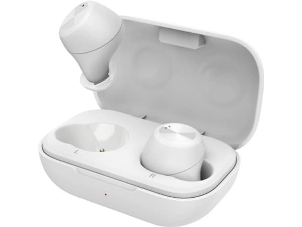Thomson WEAR7701 In Ear hovedtelefoner Bluetooth® Hvid Headset, Touch-styring, Vandafvisende