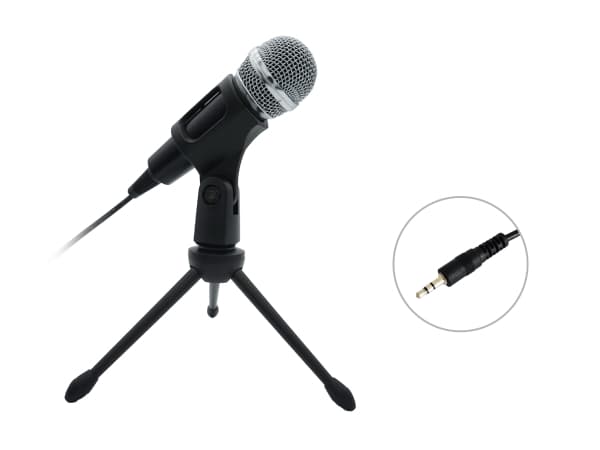 Equip 245341, Bordmikrofon, -30 dB, 30 - 16000 Hz, 2200 O, Koblet med ledninger (ikke trådløs), 3.5 mm (1/8")