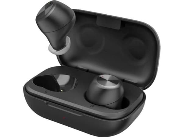 Thomson WEAR7701 In Ear hovedtelefoner Bluetooth® Sort Headset, Touch-styring, Vandafvisende, Vandafvisende