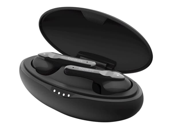 Belkin SOUNDFORM Move Plus Hodesett Trådløs In-ear Musikk Bluetooth Sort