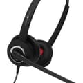 Miniatyrbild 2 av 4: plusonic 6337-10.2P Telefon On-ear headset Sladd Stereo Svart