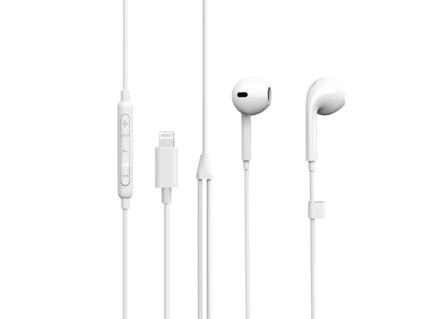 eSTUFF ES652010, Langallinen, Puhelut/Musiikki, 90 g, Kuulokkeet, Valkoinen