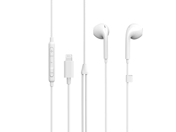 eSTUFF ES652010, Langallinen, Puhelut/Musiikki, 90 g, Kuulokkeet, Valkoinen