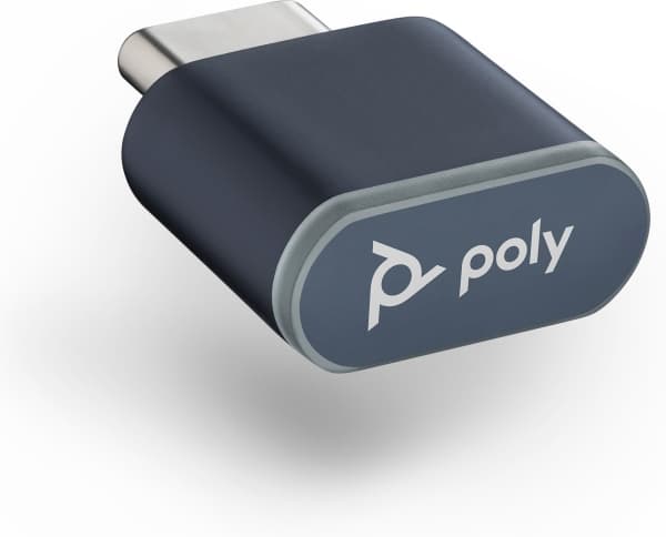 POLY BT700 USB-C Bluetooth-adapter, USB-adapter, Svart
