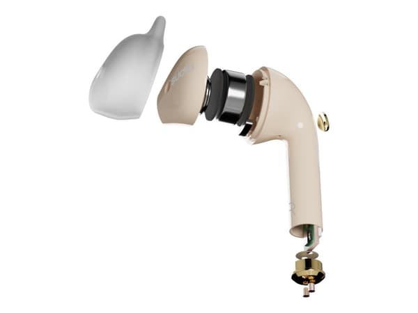 Sudio Nio - True wireless-hodetelefoner med mikrofon - ørepropp - Bluetooth - sand