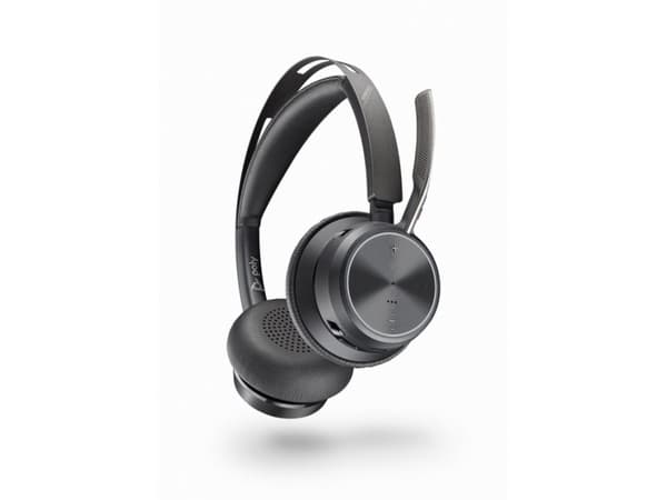 POLY Voyager Focus 2 UC, Kabel & Trådlös, Kontor/callcenter, 20 - 20000 hz, 175 g, Headset, Svart