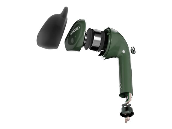 Sudio Nio - True wireless-hörlurar med mikrofon - öronknopp - Bluetooth - grön
