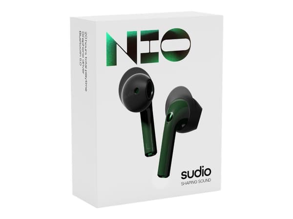 Sudio Nio - True wireless-hörlurar med mikrofon - öronknopp - Bluetooth - grön