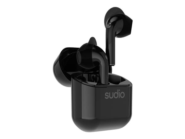 Sudio Nio - True wireless-hörlurar med mikrofon - öronknopp - Bluetooth - svart