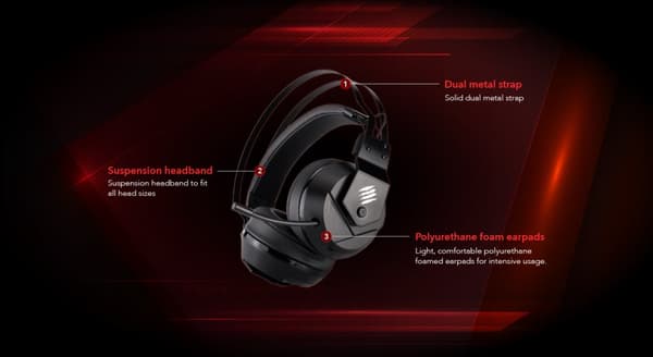 Mad Catz F.R.E.Q. 2 Stereo Gaming Headset, svart