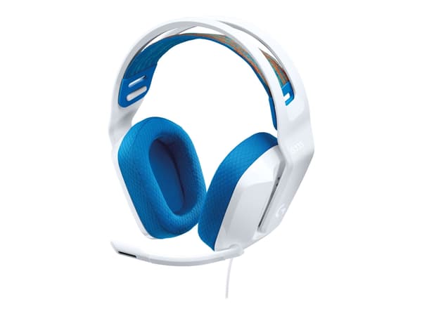 Logitech G G335 Wired Gaming Headset - Hodesett - full størrelse - kablet - 3,5 mm jakk - hvit - Discord Certified