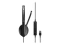Miniatyrbilde 5 av 5: EPOS ADAPT 160 USB II - ADAPT 100 Series - hodesett - on-ear - kablet - USB-A - svart - Optimert for UC