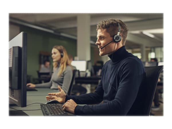 EPOS IMPACT SC 635 USB - Hodesett - on-ear - kablet - USB, 3,5 mm jakk - svart, sølv