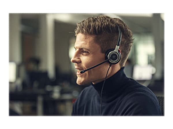 EPOS I SENNHEISER IMPACT SC 635 USB - Kuulokkeet - på øret - kabling - USB, 3,5 mm jackstik - sort, sølv