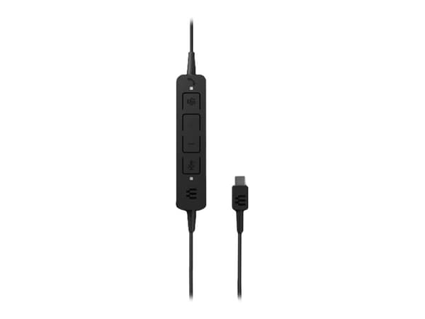 EPOS ADAPT 165 USB II - Hodesett - on-ear - kablet - USB, 3,5 mm jakk - svart - Optimert for UC