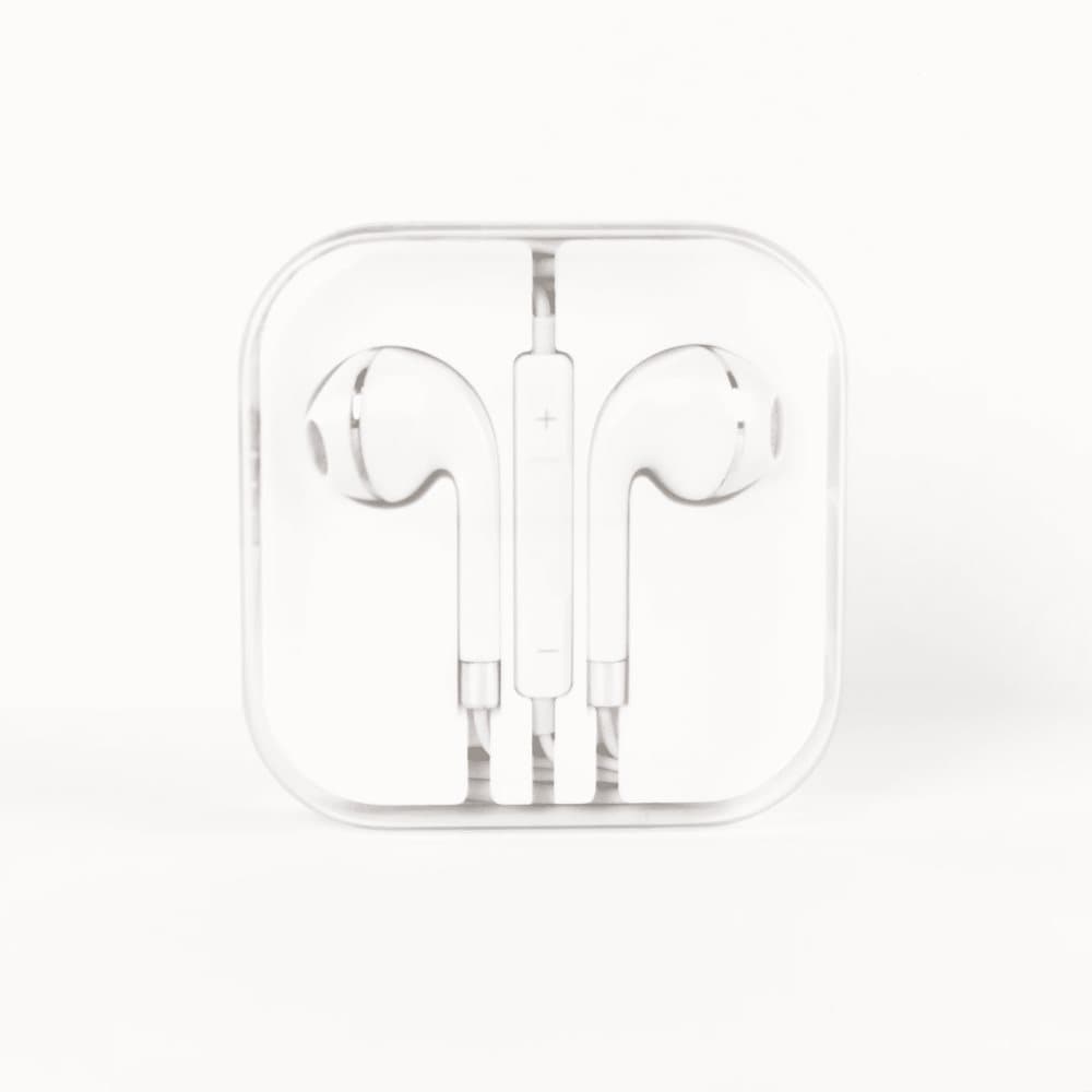 Hörlurar In-Ear med Mikrofon – 3,5 mm – Vit/Silver Hörlurar In-Ear med Mikrofon – 3,5 mm – Vit/Silver