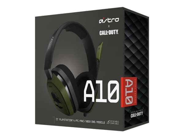 ASTRO A10 - Hodesett - full størrelse - kablet - 3,5 mm jakk - Call of Duty