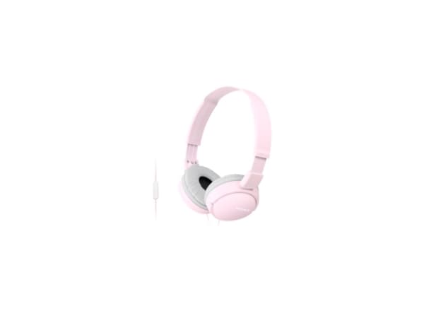 Sony MDR-ZX110AP - Hodetelefoner med mikrofon - full størrelse - kablet - 3,5 mm jakk - rosa