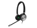 Miniatyrbild 2 av 5: Yealink YHS36 - Headset - på örat - kabelansluten - Quick Disconnect - ljudisolerande - svart och silver
