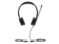 Miniatyrbild 1 av 5: Yealink YHS36 - Headset - på örat - kabelansluten - Quick Disconnect - ljudisolerande - svart och silver