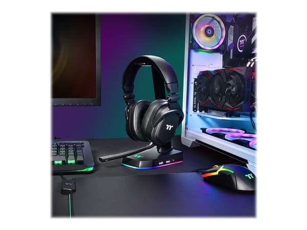 Thermaltake Argent H5 Stereo, Langallinen, Pelaaminen, 20 - 20000 Hz, 370 g, Kuulokkeet, Musta