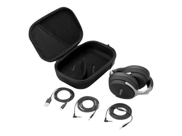 Wireless headphones with active noise cancellation Denon AH-GC30, black