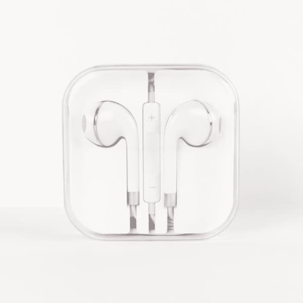 Hörlurar In-Ear med Mikrofon - 3,5 mm - Vit/Rosa