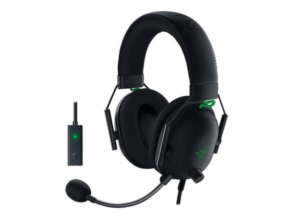 Razer BlackShark V2 - Special Edition - hodesett - full størrelse - kablet - 3,5 mm jakk - lydisolerende
