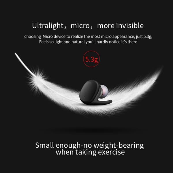 M1 Premium Quality Bluetooth Earpod with Charging box Powerbank