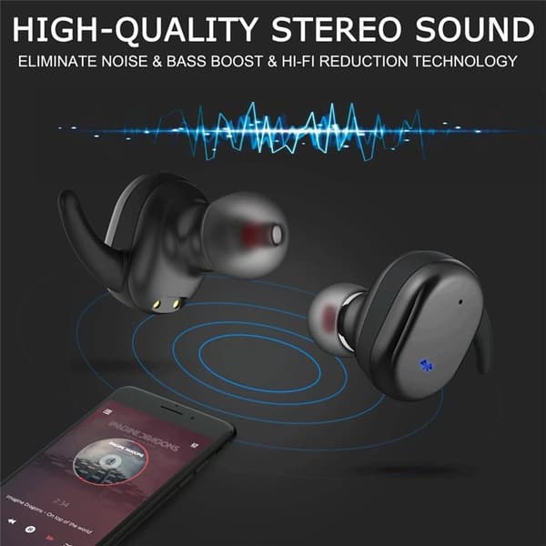 M1 Premium Quality Bluetooth Earpod with Charging box Powerbank