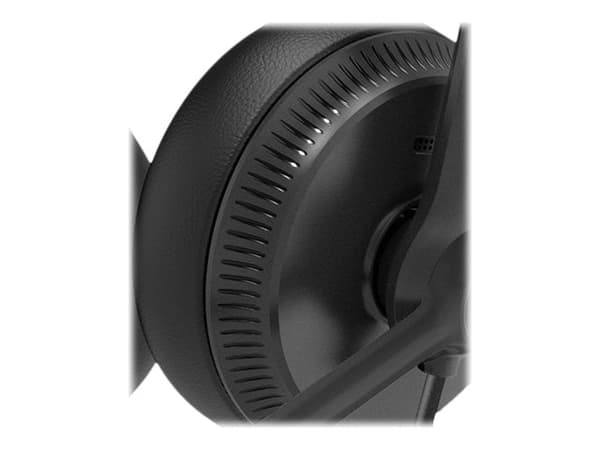 Yealink YHS34 Mono - Headset - på örat - kabelansluten - svart