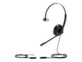 Miniatyrbild 1 av 5: Yealink YHS34 Mono - Headset - på örat - kabelansluten - svart