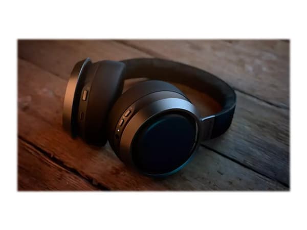 Philips Fidelio L3 - Hodetelefoner med mikrofon - full størrelse - Bluetooth - trådløs, kablet - aktiv støydemping - 3,5 mm jakk - matt mørk satengør