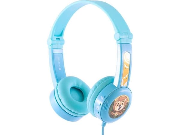 onanoff Travel On Ear Headset Wired Lapset Sininen kokoontaitettava, kuulokkeet, äänenvoimakkuuden säätö