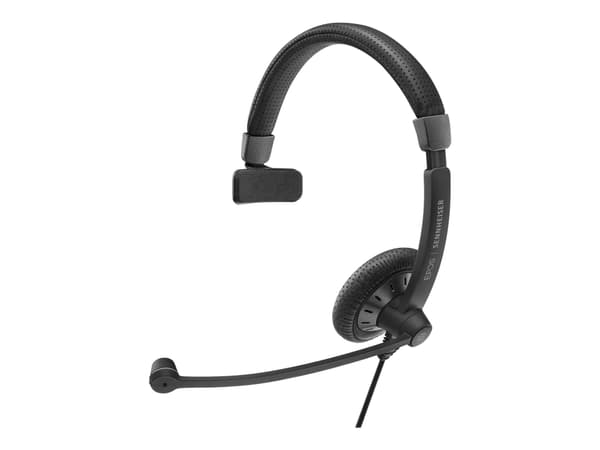 Sennheiser IMPACT SC 45 USB MS - Headset - på örat - kabelansluten - USB, 3,5 mm kontakt - svart
