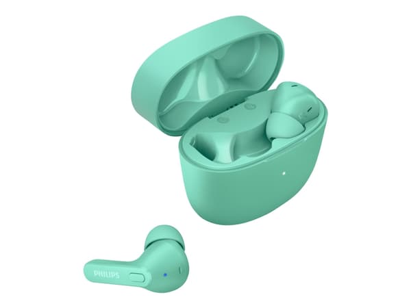 Philips TAT2206GR - True wireless-hörlurar med mikrofon - inuti örat - Bluetooth - ljudisolerande - grön