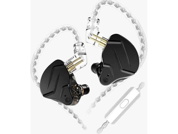 KZ Acoustics ZSN Pro X mikrofonilla Mustat kuulokkeet 3,5 mm:n kuulokkeet