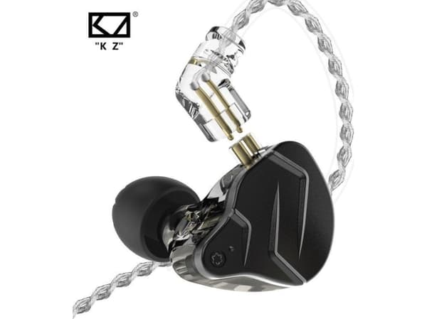 KZ Acoustics ZSN Pro X mikrofonilla Mustat kuulokkeet 3,5 mm:n kuulokkeet