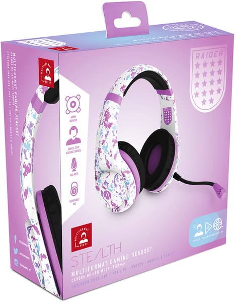 Stealth Multiformat Camo Stereo Gaming Headset ndash; Raider