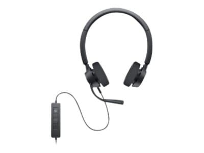 Dell Pro Stereo Headset WH3022 - Hodesett - kablet - USB - Certified for Microsoft Teams, Zoom Certified