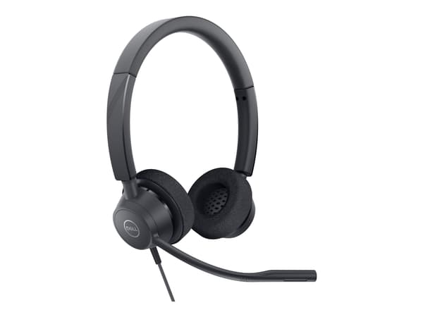 Dell Pro Stereo Headset WH3022 - Hodesett - kablet - USB - Certified for Microsoft Teams, Zoom Certified