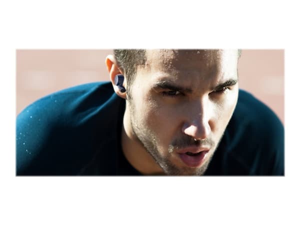 Belkin SoundForm Rise - True wireless-hodetelefoner med mikrofon - i øret - Bluetooth - blå