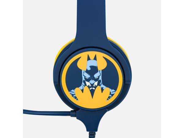 OTL Technologies Batman Blue Kids Interactive, Koblet med ledninger (ikke trådløs), Spilling, 20 - 20000 Hz, 175 g, Hodesett, Sort, Blå