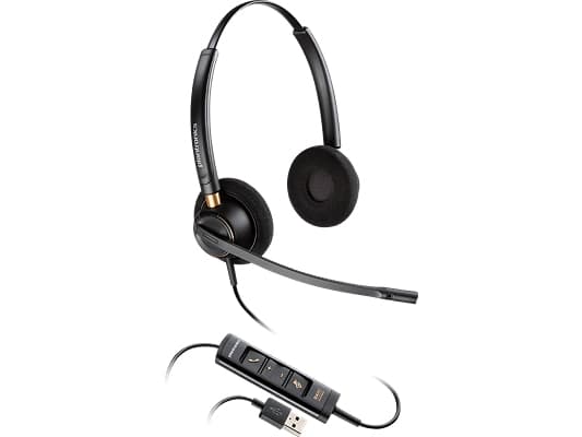POLY EncorePro 525 USB, Kabel, Kontor/callcenter, 74 g, Headset, Svart